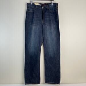 True Nation Men's Jeans Relaxed Fit Straight Leg Denim 38X36 (Act 37x35) NEW